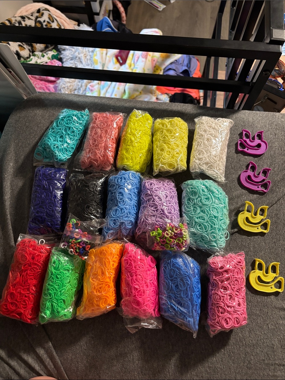 Assorted Color Craft Rubber Bands - Multicolor Pack - Picture 2 of 9